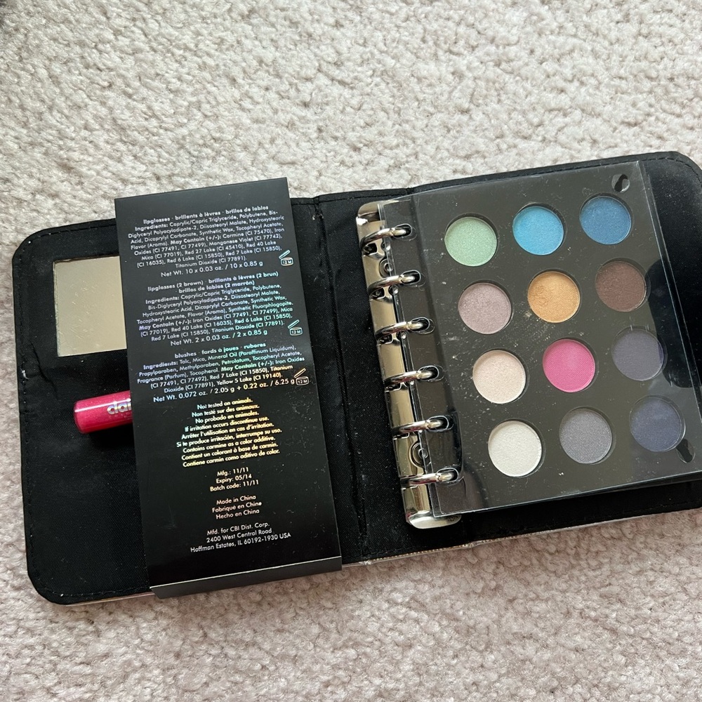 Vintage Claire’s makeup kit binder